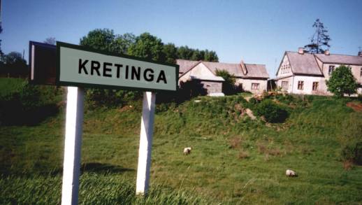 Kretinga Road Sign